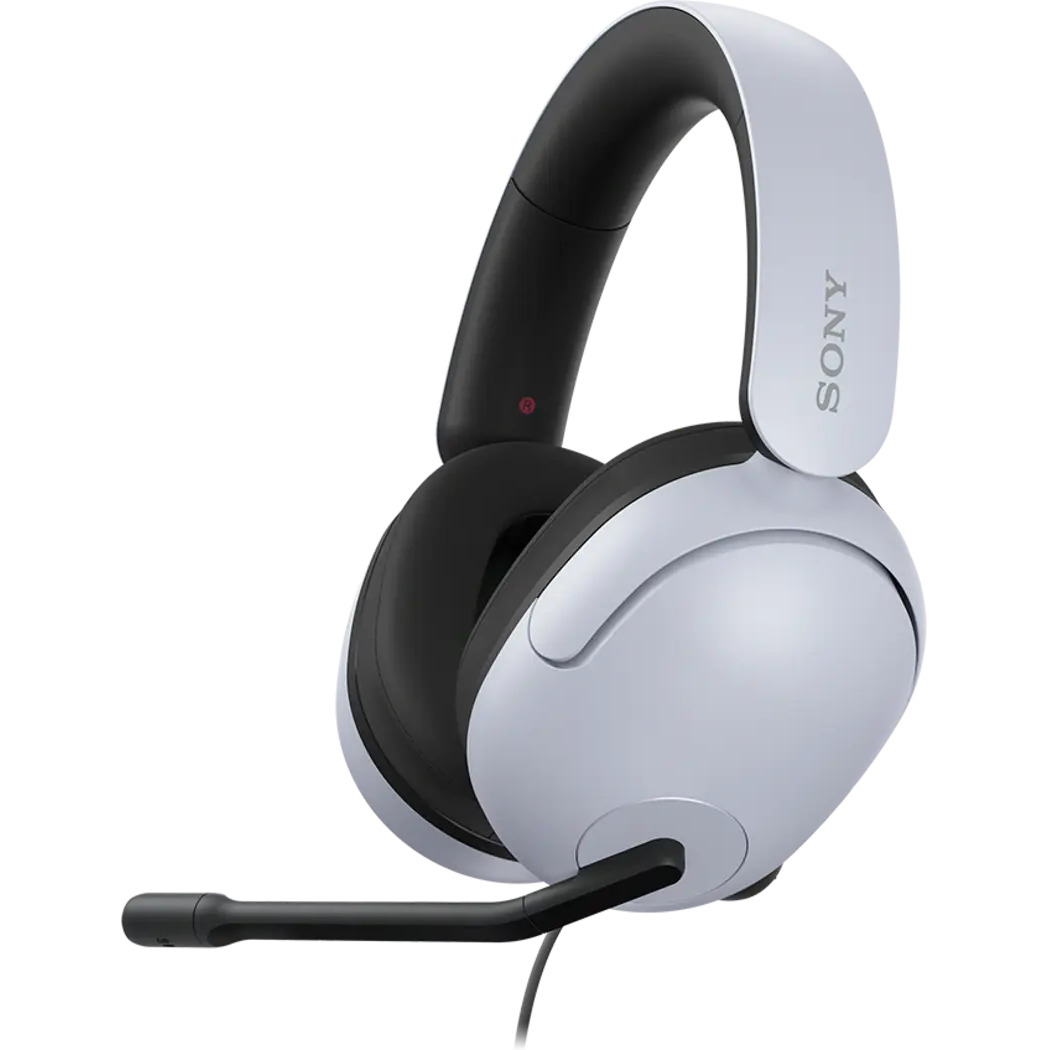 A large main feature product image of SONY InZone H3 Wired Gaming Headset - White