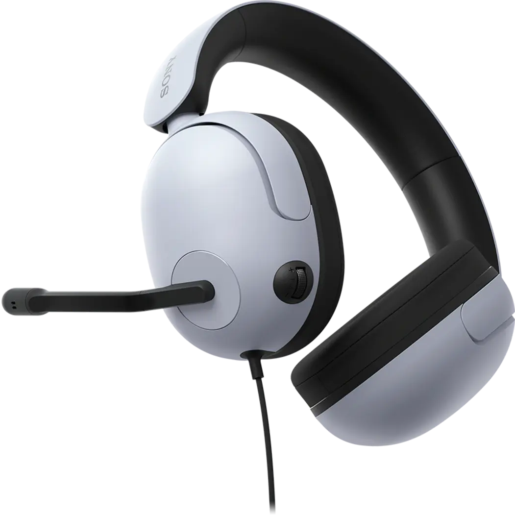 A large main feature product image of SONY InZone H3 Wired Gaming Headset - White