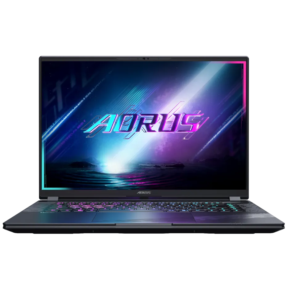 A large main feature product image of Gigabyte AORUS ELITE 16 (BWH) - 16" 165Hz, Ultra 9 275HX, RTX 5070, 32GB/1TB - Win 11 Pro Gaming Notebook