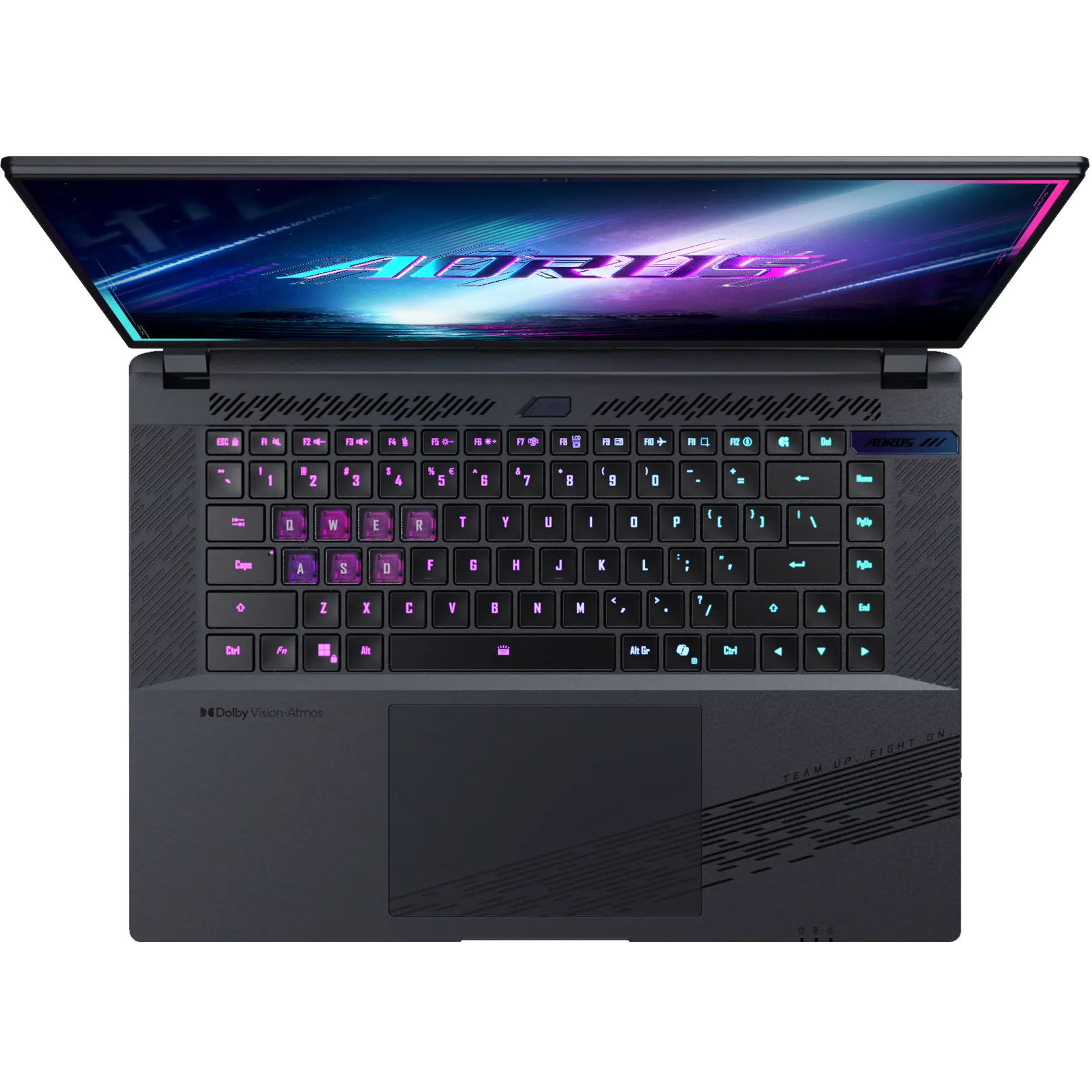 A large main feature product image of Gigabyte AORUS ELITE 16 (BWH) - 16" 165Hz, Ultra 9 275HX, RTX 5070, 32GB/1TB - Win 11 Pro Gaming Notebook