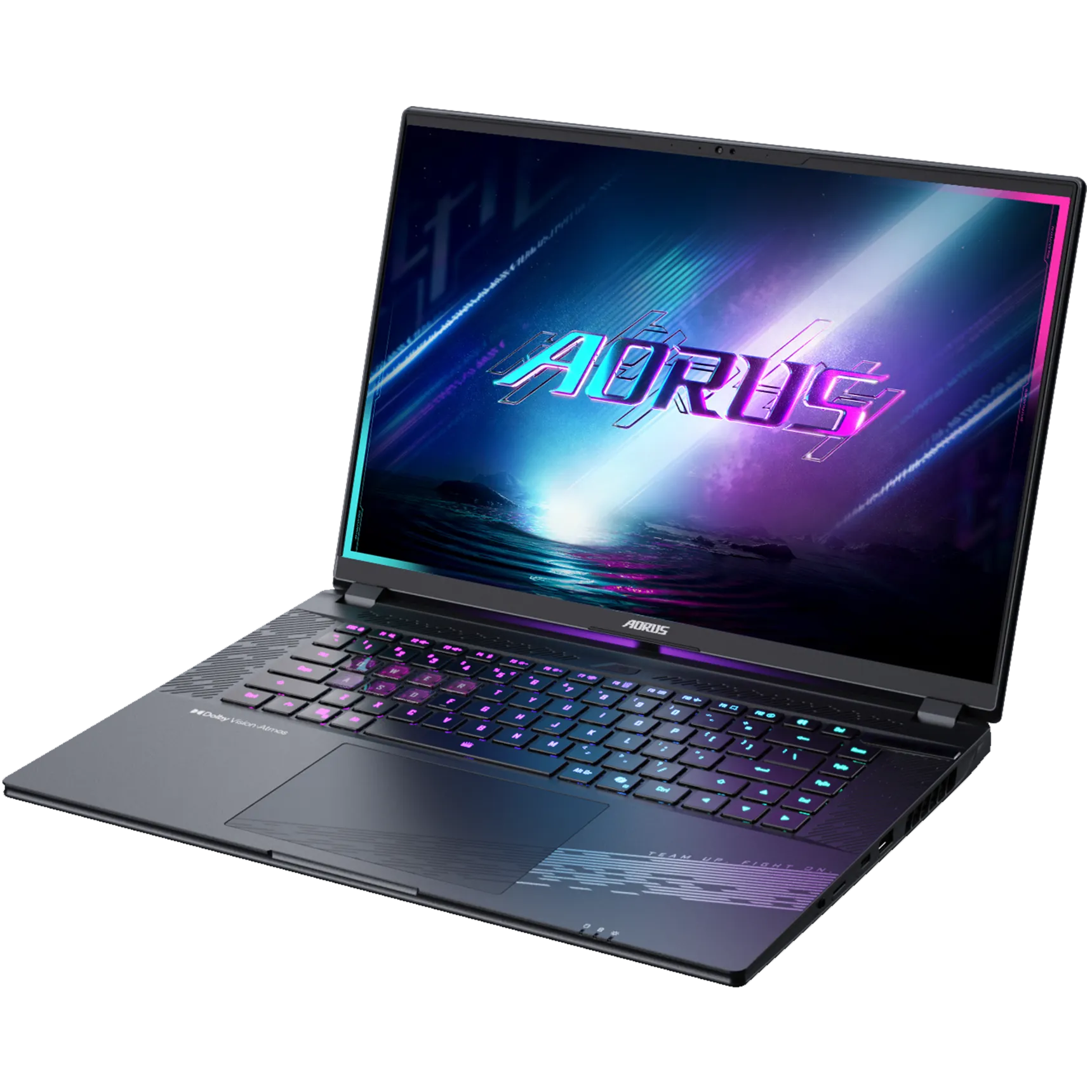 A large main feature product image of Gigabyte AORUS ELITE 16 (BWH) - 16" 165Hz, Ultra 9 275HX, RTX 5070, 32GB/1TB - Win 11 Pro Gaming Notebook