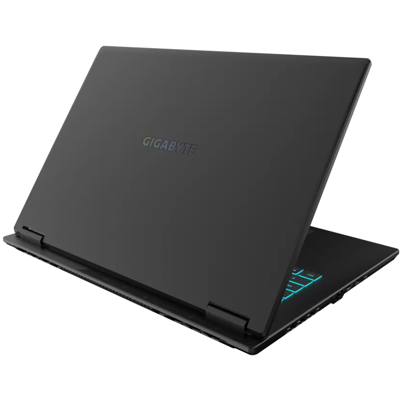A large main feature product image of Gigabyte GAMING A16 (3WH) - 16" 165Hz, Ryzen 7 260, RTX 5070, 16GB/1TB - Win 11 Gaming Notebook