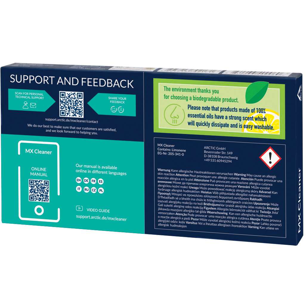 A large main feature product image of ARCTIC MX Cleaner Thermal Compound Wipes (40pcs)