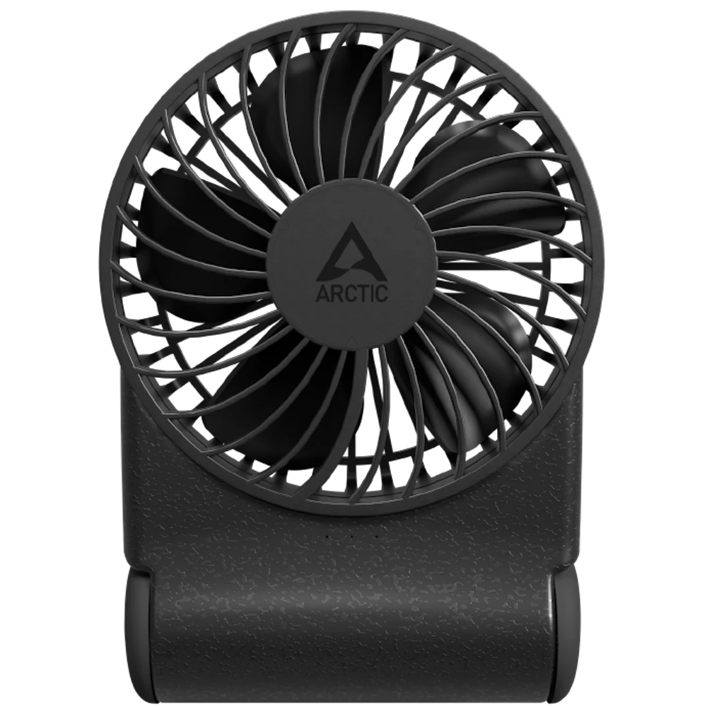 A large main feature product image of ARCTIC Summair 2Go Powerful Handheld/Desktop Fan (Black)