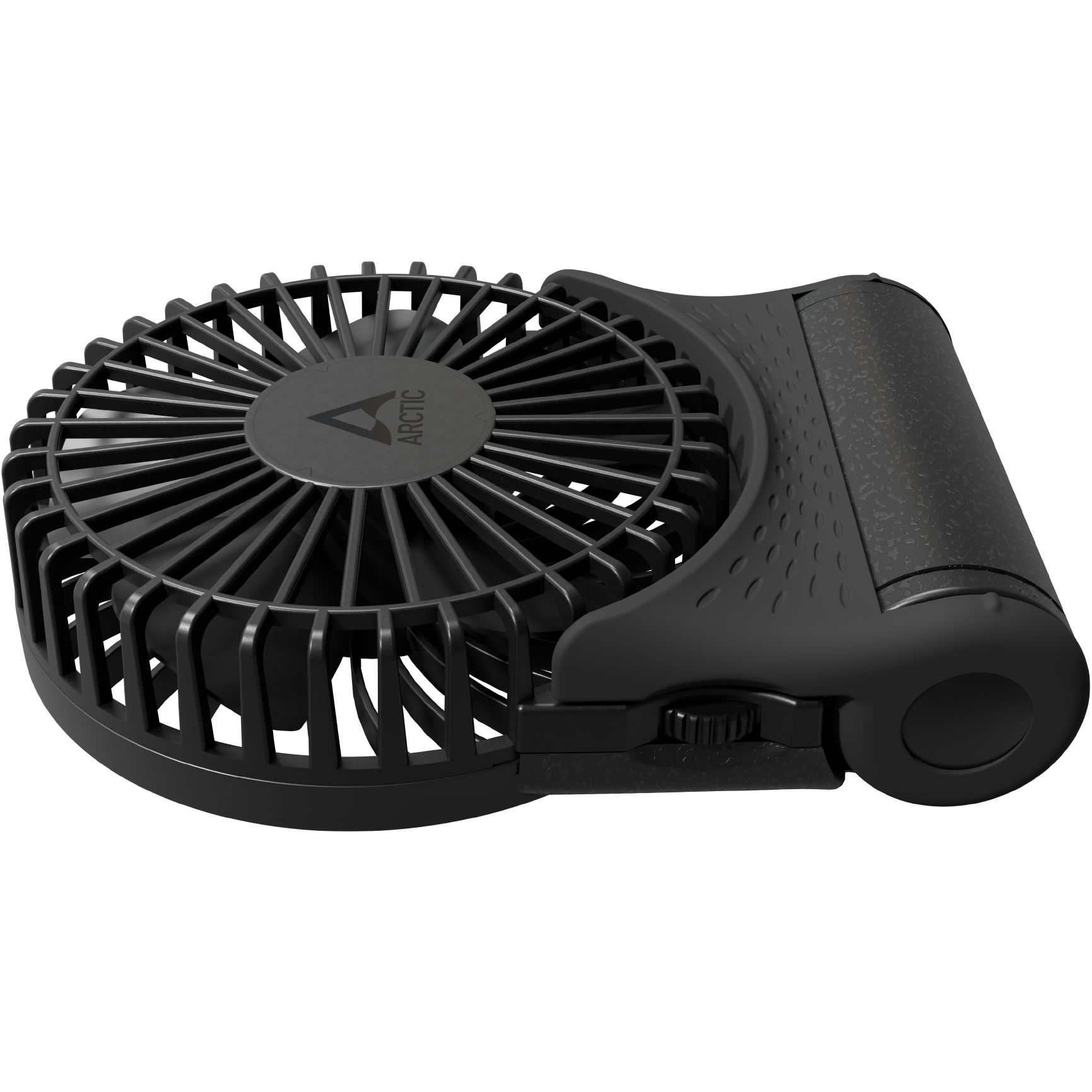 A large main feature product image of ARCTIC Summair 2Go Powerful Handheld/Desktop Fan (Black)