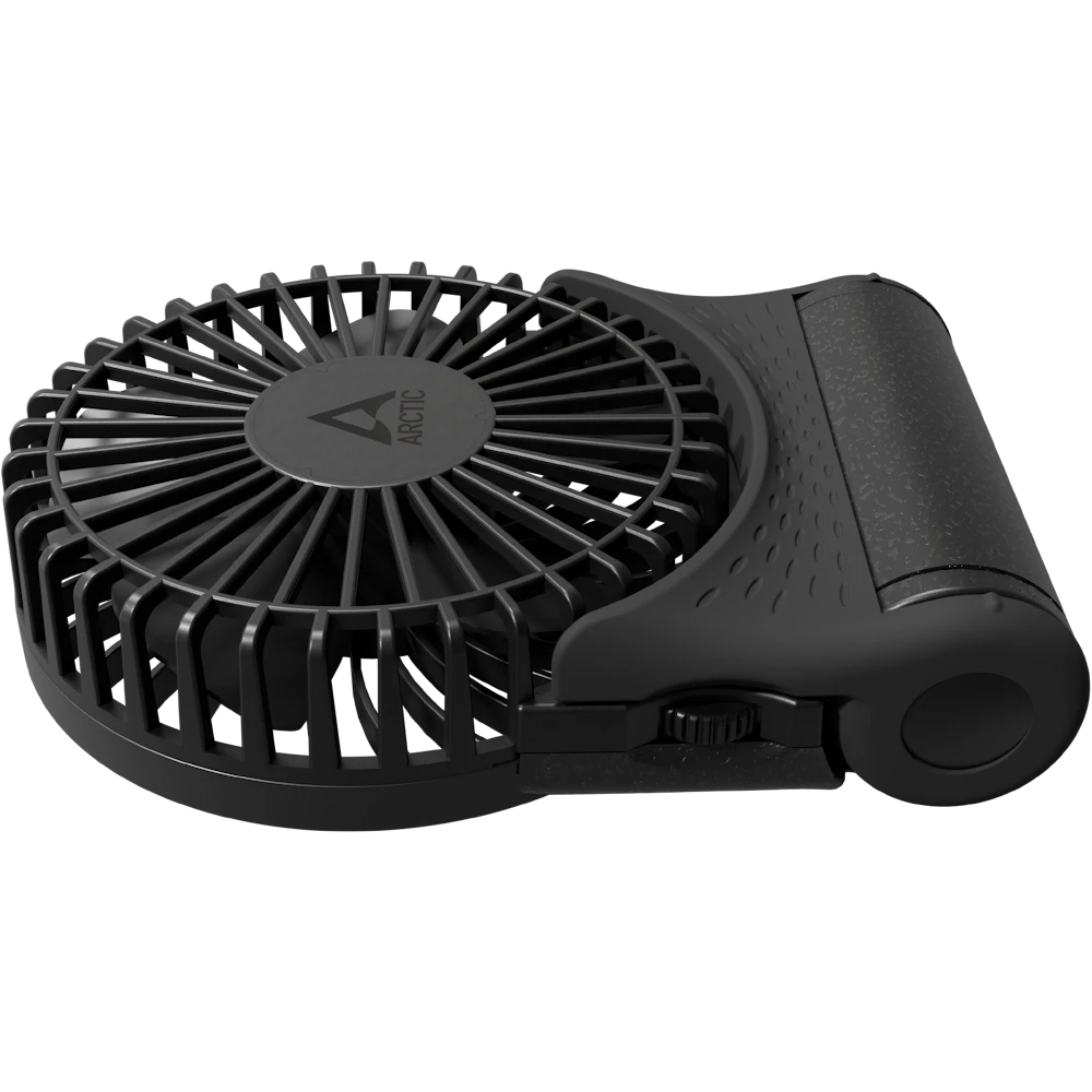 A large main feature product image of ARCTIC Summair 2Go Powerful Handheld/Desktop Fan (Black)