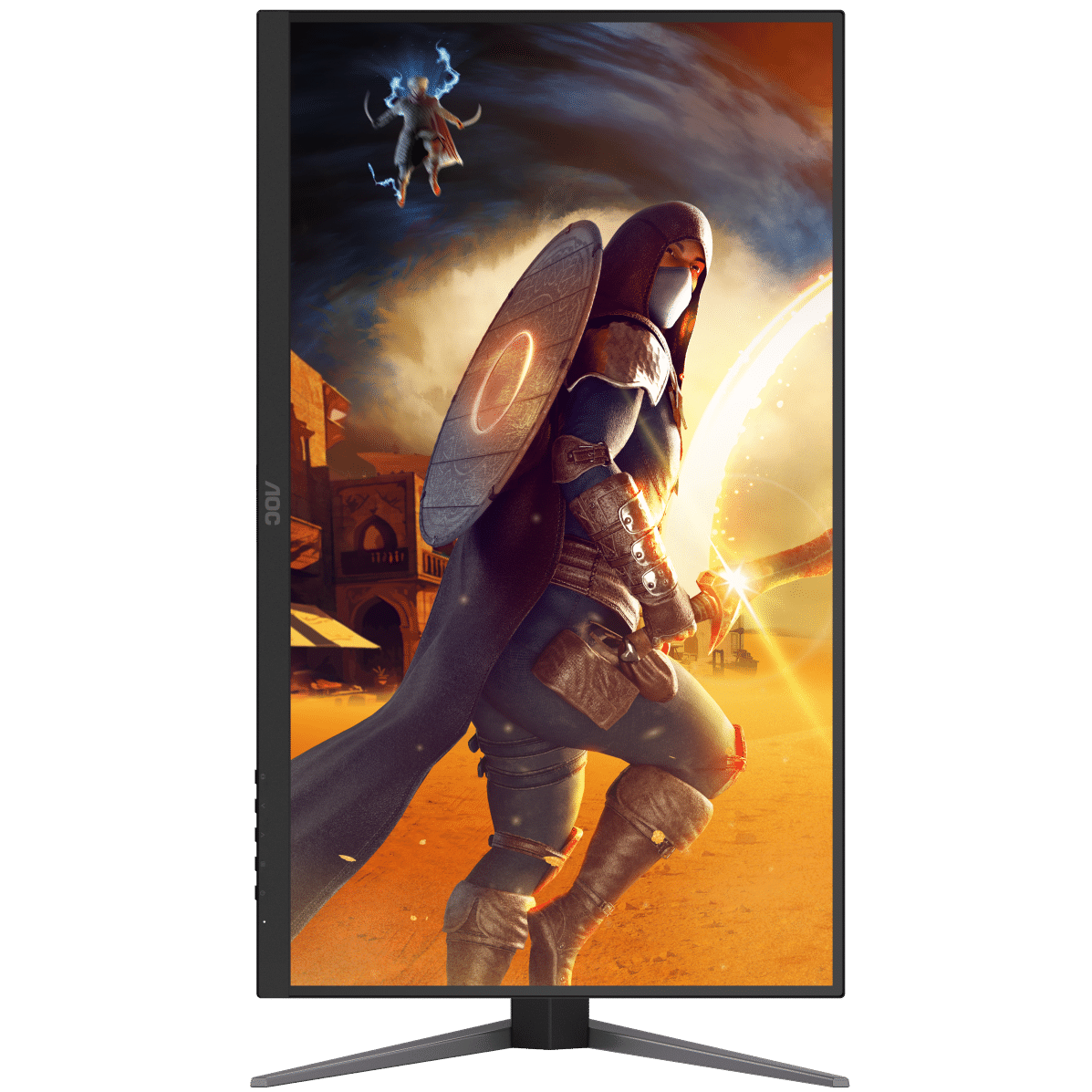 A large main feature product image of AOC Gaming U27G4XM - 27" 1080p 320 Hz / 4K 2160p 160Hz Dual-Mode Fast IPS Monitor