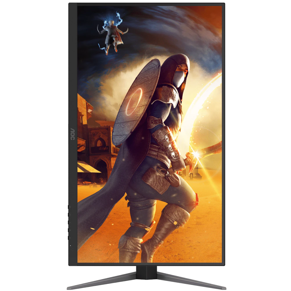 A large main feature product image of AOC Gaming U27G4XM - 27" 1080p 320 Hz / 4K 2160p 160Hz Dual-Mode Fast IPS Monitor