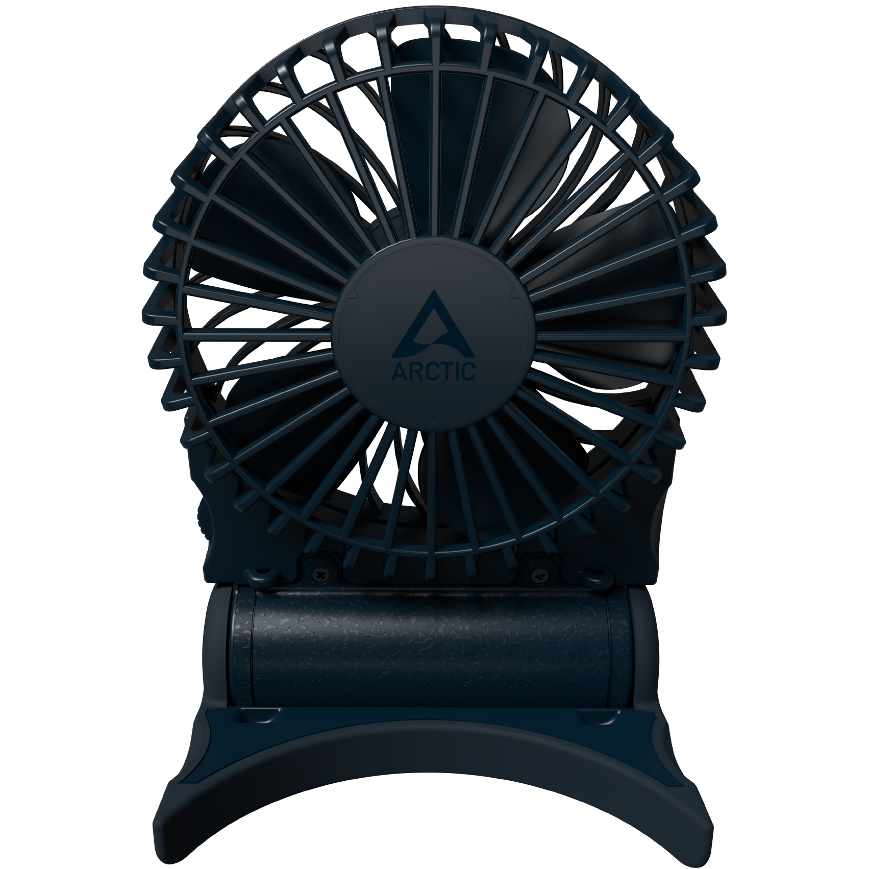 A large main feature product image of ARCTIC Summair 2Go Powerful Handheld/Desktop Fan (Dark Blue)