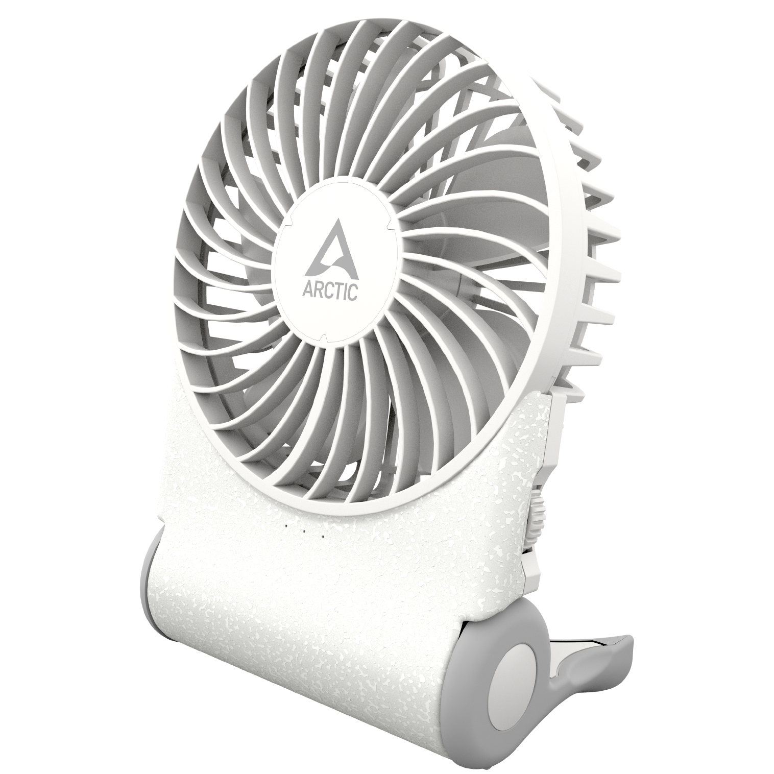 A large main feature product image of ARCTIC Summair 2Go Powerful Handheld/Desktop Fan (White)