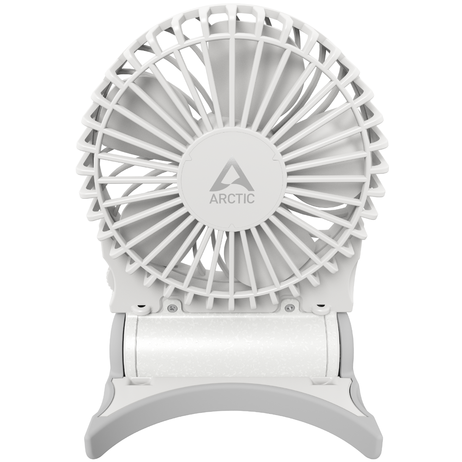 A large main feature product image of ARCTIC Summair 2Go Powerful Handheld/Desktop Fan (White)