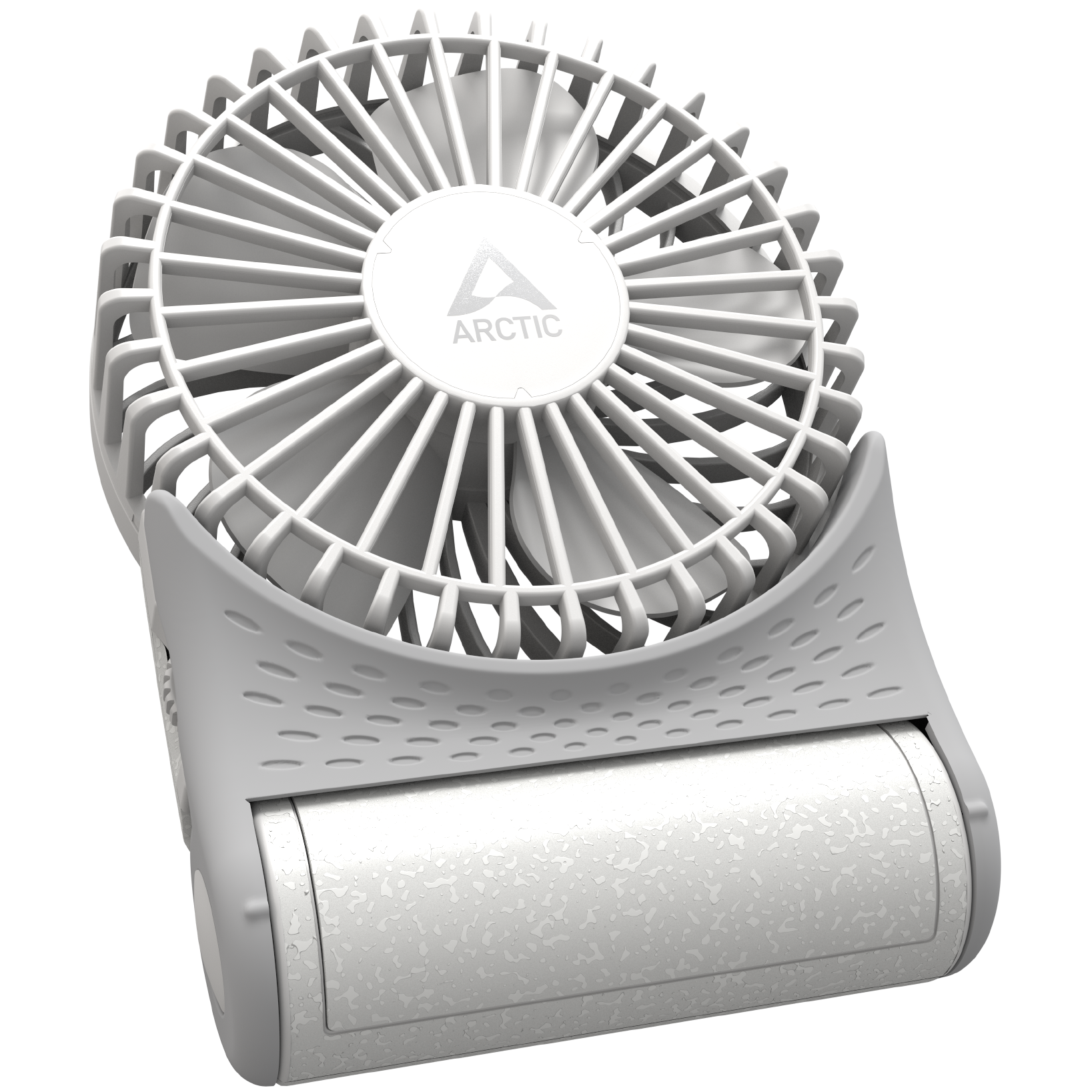 A large main feature product image of ARCTIC Summair 2Go Powerful Handheld/Desktop Fan (White)