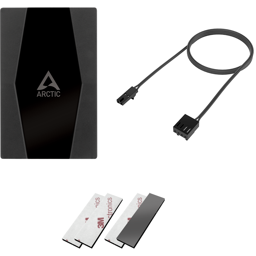 A large main feature product image of ARCTIC 10-Port PWM Case Fan Hub