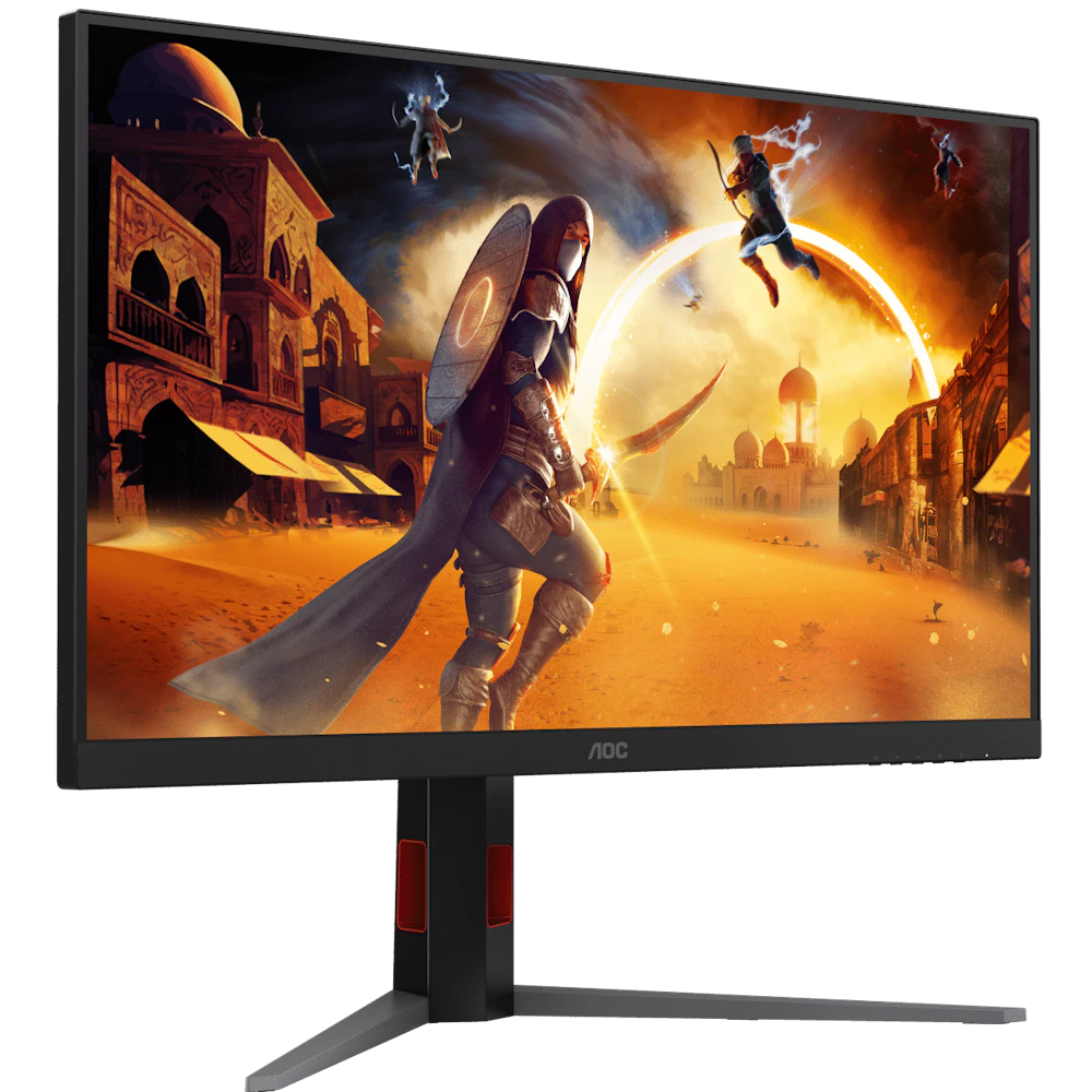 A large main feature product image of AOC Gaming U32G4 - 32" 1080p 320Hz / 4K 2160p 160Hz 0.3ms Dual-Mode Fast IPS Monitor