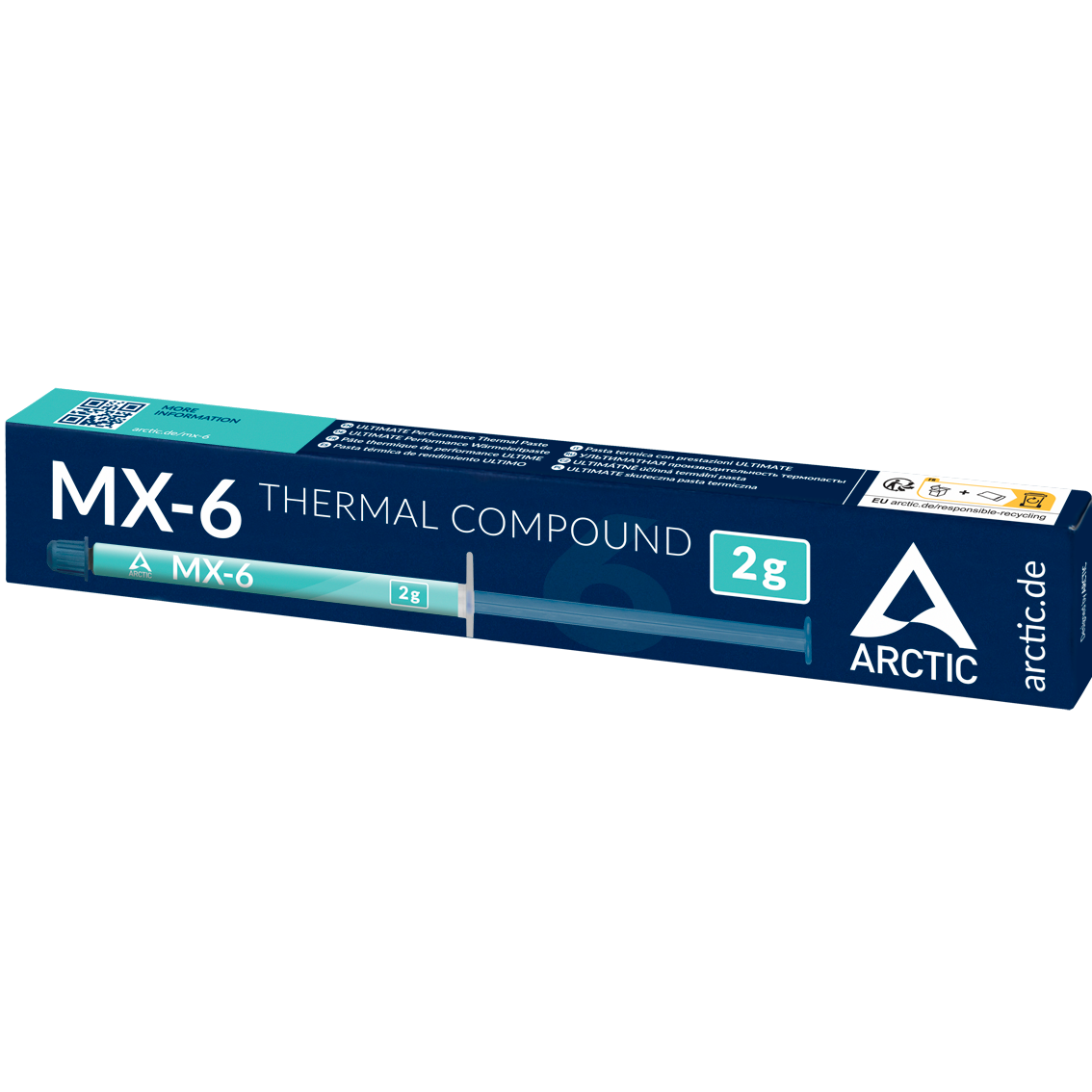 A large main feature product image of ARCTIC MX-6 Performance Thermal Compound (2g)