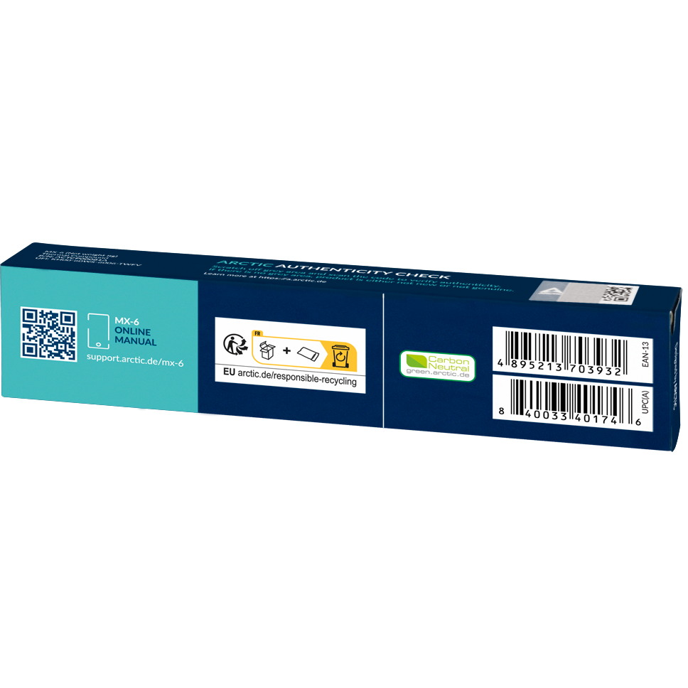 A large main feature product image of ARCTIC MX-6 Performance Thermal Compound (8g)