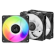 A small tile product image of ARCTIC P12 Pro ARGB 120mm Performance PWM Fan 3-Pack (Black)