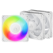 A product image of ARCTIC P12 Pro ARGB 120mm Performance PWM Fan 3-Pack (White)