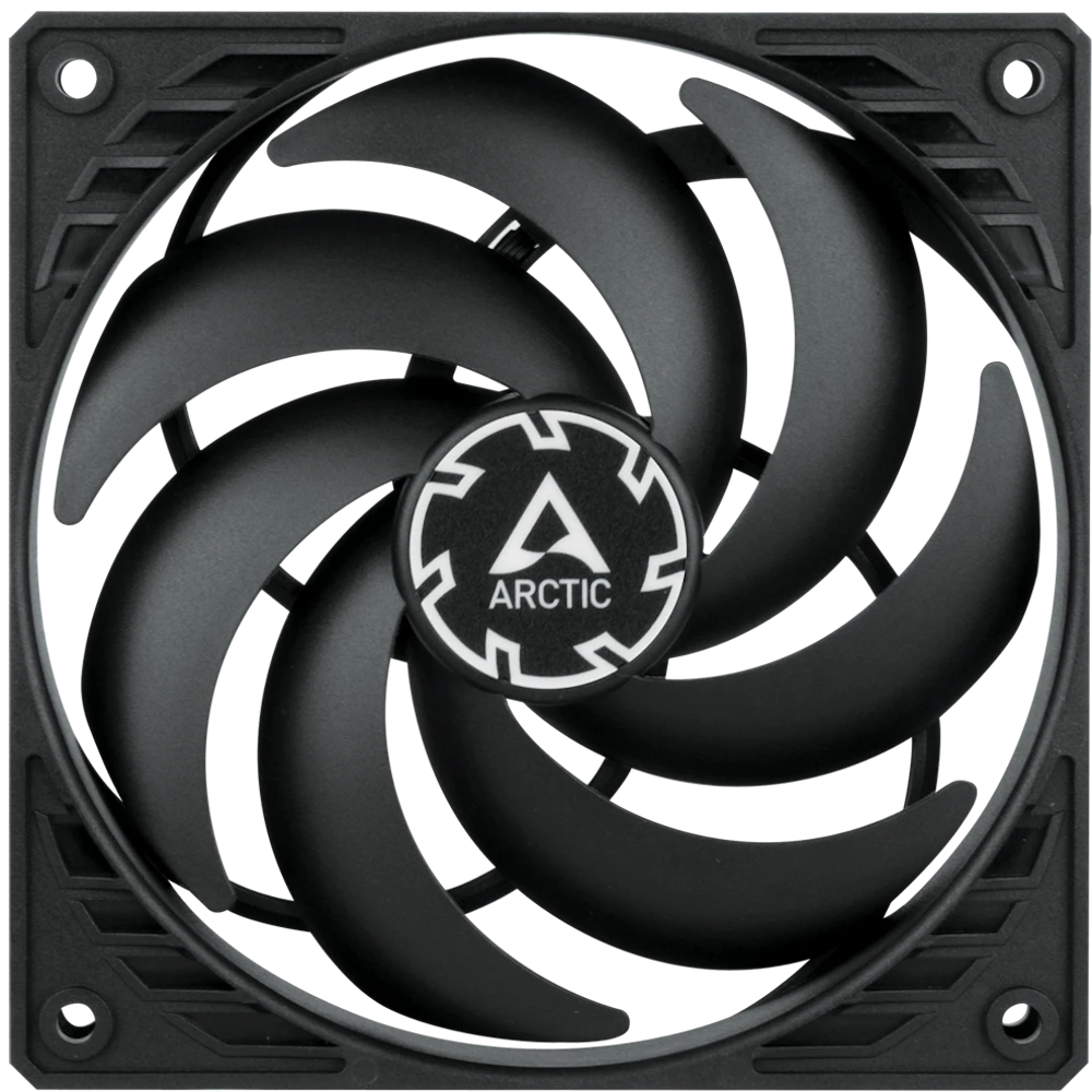 A large main feature product image of ARCTIC P12 Slim PWM PST 120mm Fan (Black)