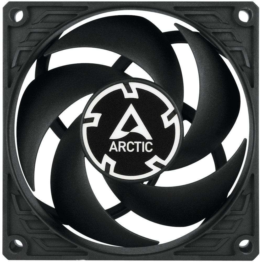 A large main feature product image of ARCTIC P8 PWM PST 80mm Fan (Black)