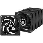 A small tile product image of ARCTIC P8 PWM PST 80mm Fan 5-Pack (Black)