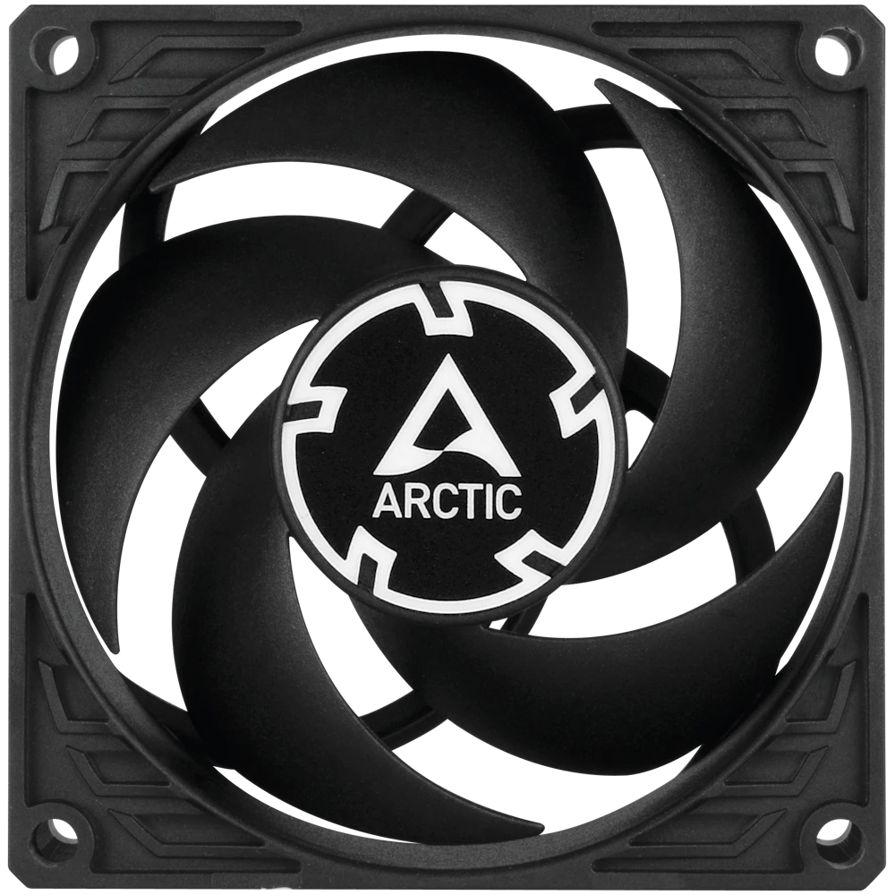 A large main feature product image of ARCTIC P8 PWM PST 80mm Fan 5-Pack (Black)