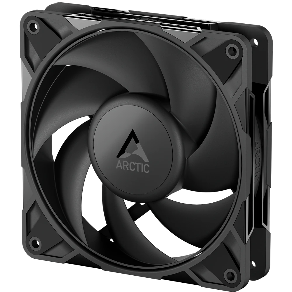 A large main feature product image of ARCTIC P12 Pro PST 120mm Performance PWM Fan (Black)