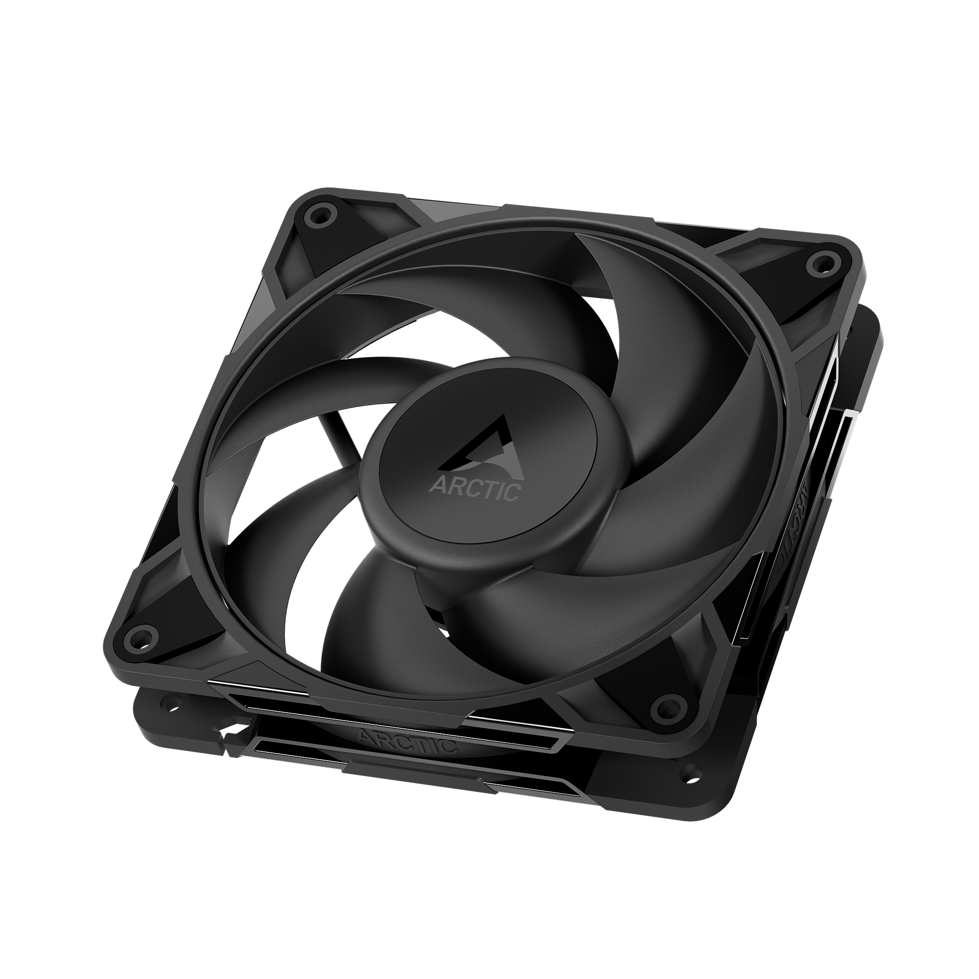A large main feature product image of ARCTIC P12 Pro PST 120mm Performance PWM Fan (Black)