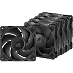 A small tile product image of ARCTIC P12 Pro PST 120mm Performance PWM Fan 5-Pack (Black)