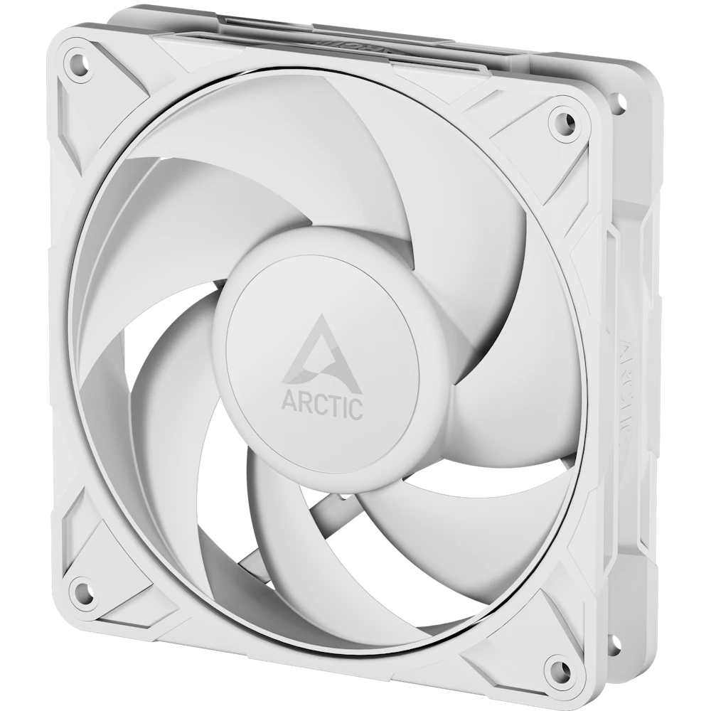 A large main feature product image of ARCTIC P12 Pro PST 120mm Performance PWM Fan (White)