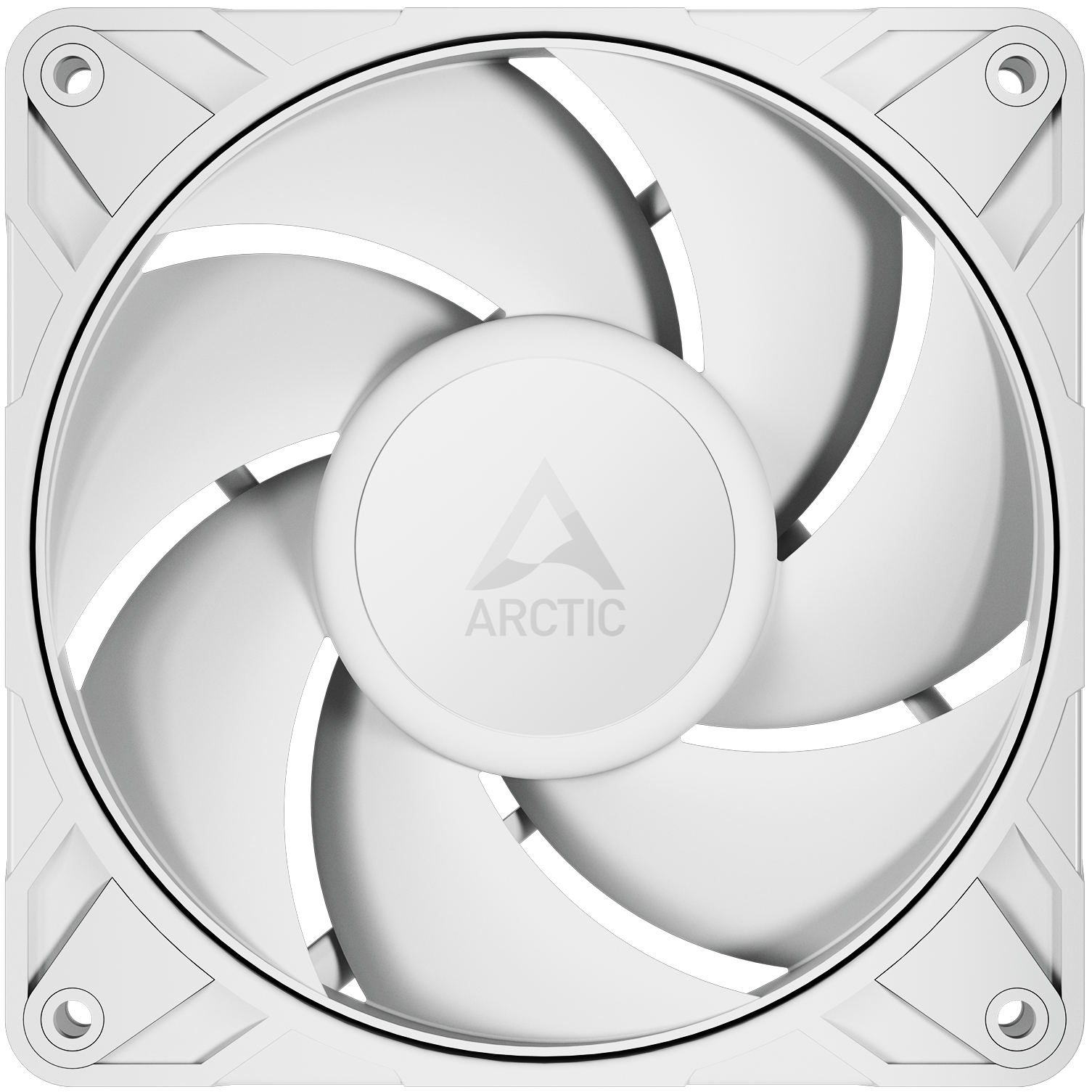 A large main feature product image of ARCTIC P12 Pro PST 120mm Performance PWM Fan (White)