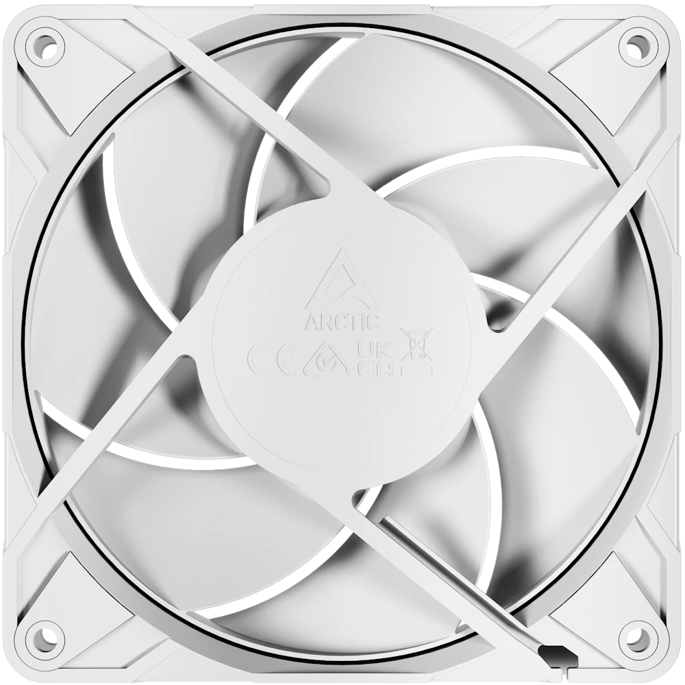 A large main feature product image of ARCTIC P12 Pro PST 120mm Performance PWM Fan (White)