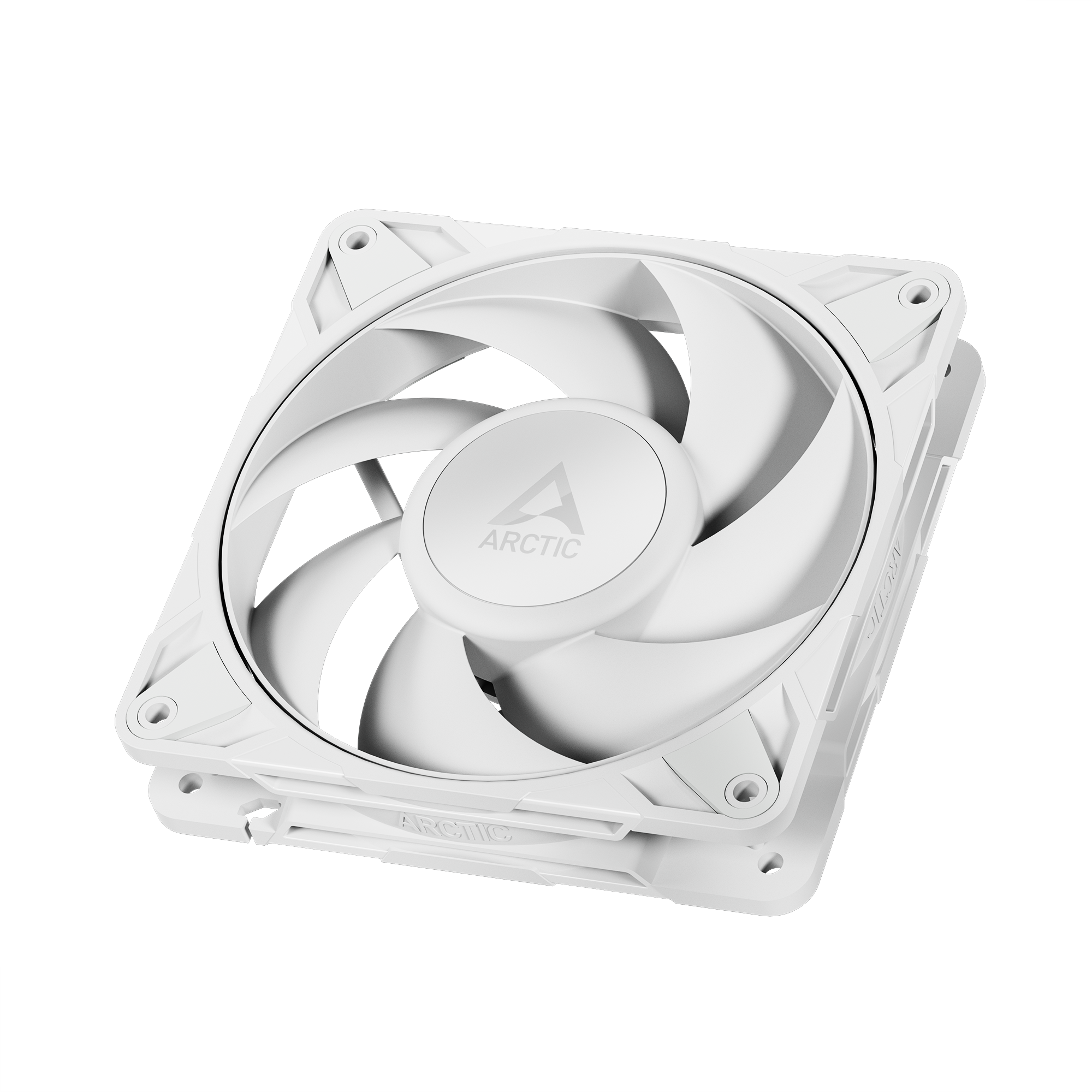 A large main feature product image of ARCTIC P12 Pro PST 120mm Performance PWM Fan (White)