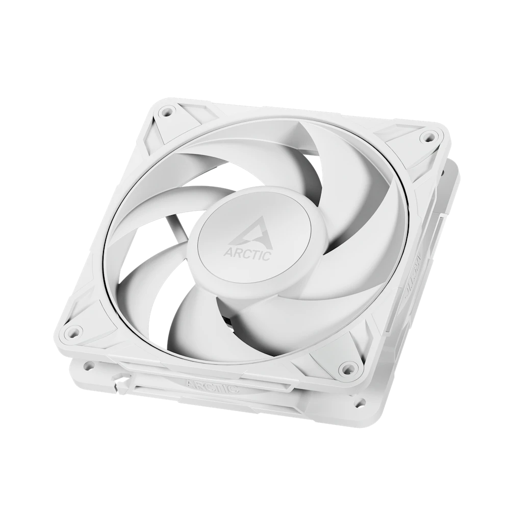 A large main feature product image of ARCTIC P12 Pro PST 120mm Performance PWM Fan (White)