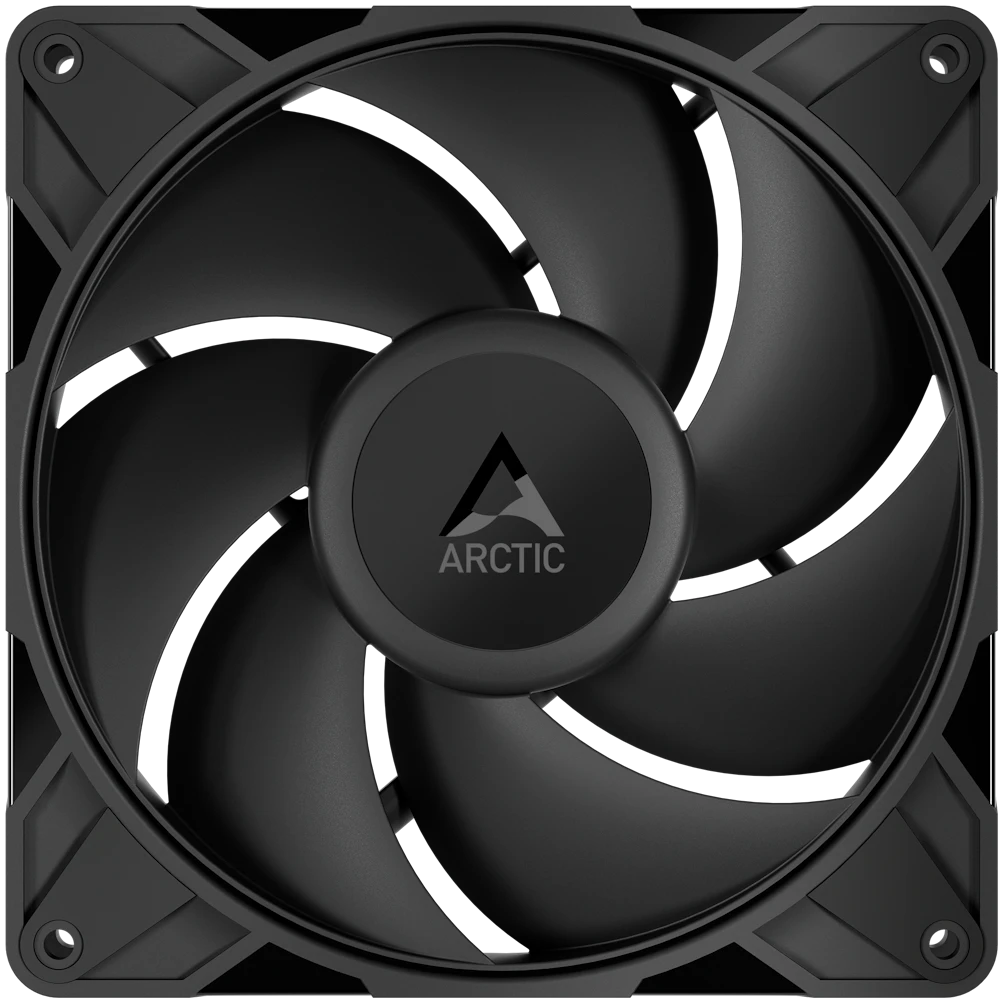 A large main feature product image of ARCTIC P14 Pro PST 140mm Performance PWM Fan (Black)