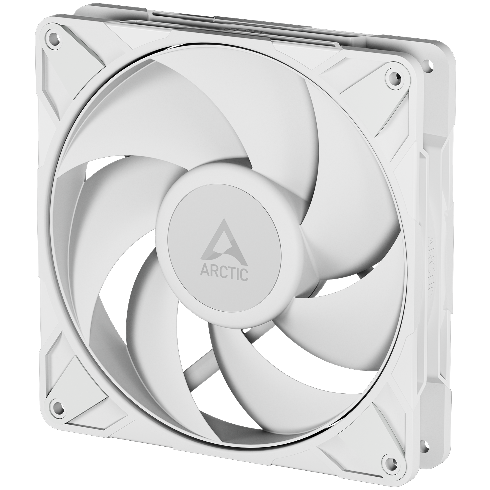 A large main feature product image of ARCTIC P14 Pro PST 140mm Performance PWM Fan (White)