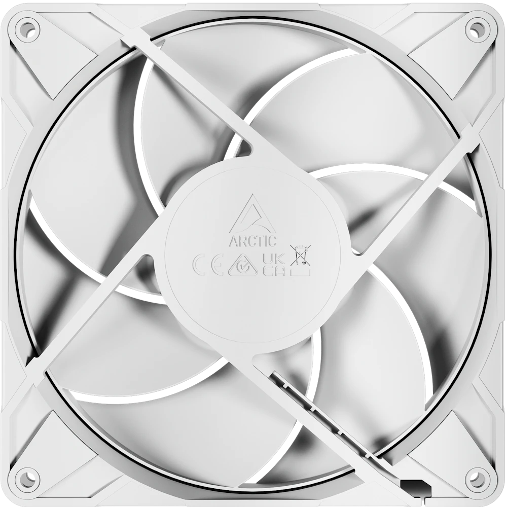 A large main feature product image of ARCTIC P14 Pro PST 140mm Performance PWM Fan (White)