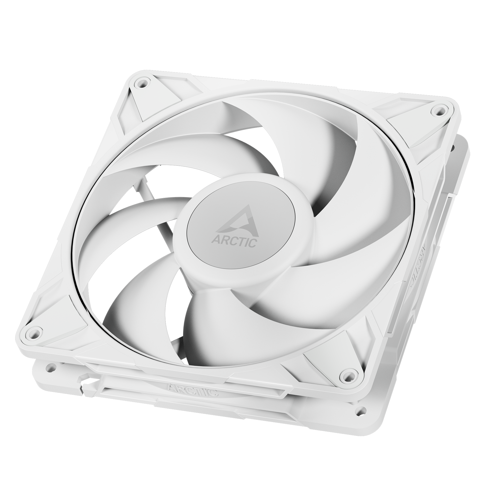 A large main feature product image of ARCTIC P14 Pro PST 140mm Performance PWM Fan (White)