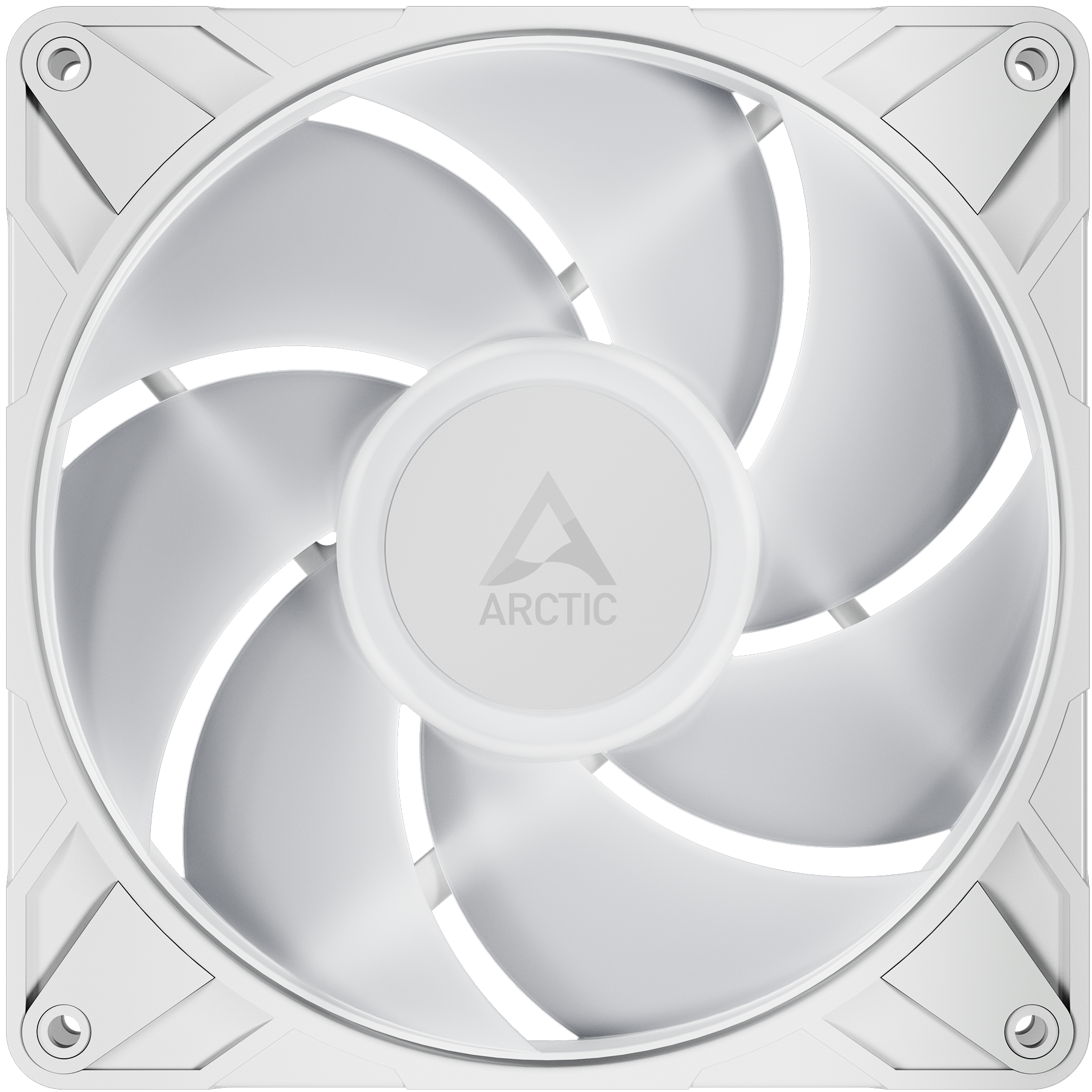 A large main feature product image of ARCTIC P14 Pro ARGB 140mm Performance PWM Fan (White)