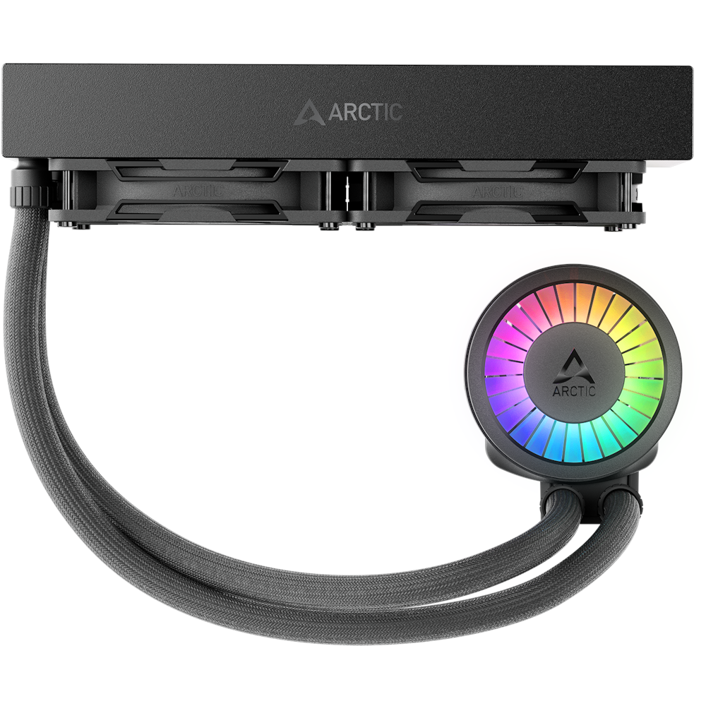 A large main feature product image of ARCTIC Liquid Freezer III Pro 240mm ARGB AIO Liquid CPU Cooler (Black)