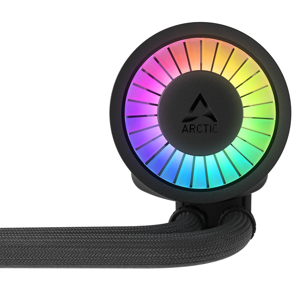 A large main feature product image of ARCTIC Liquid Freezer III Pro 420mm ARGB AIO Liquid CPU Cooler (Black)
