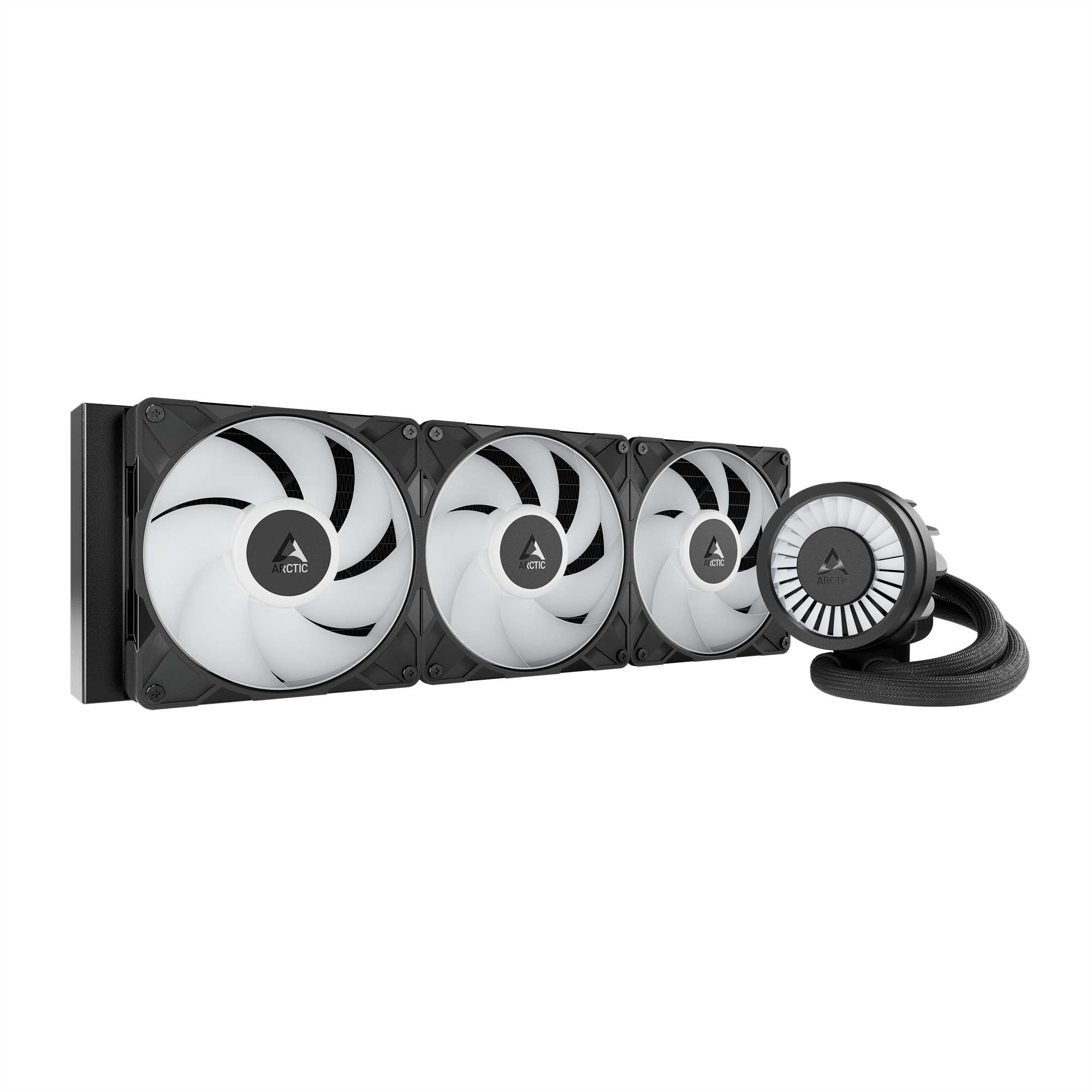 A large main feature product image of ARCTIC Liquid Freezer III Pro 420mm ARGB AIO Liquid CPU Cooler (Black)