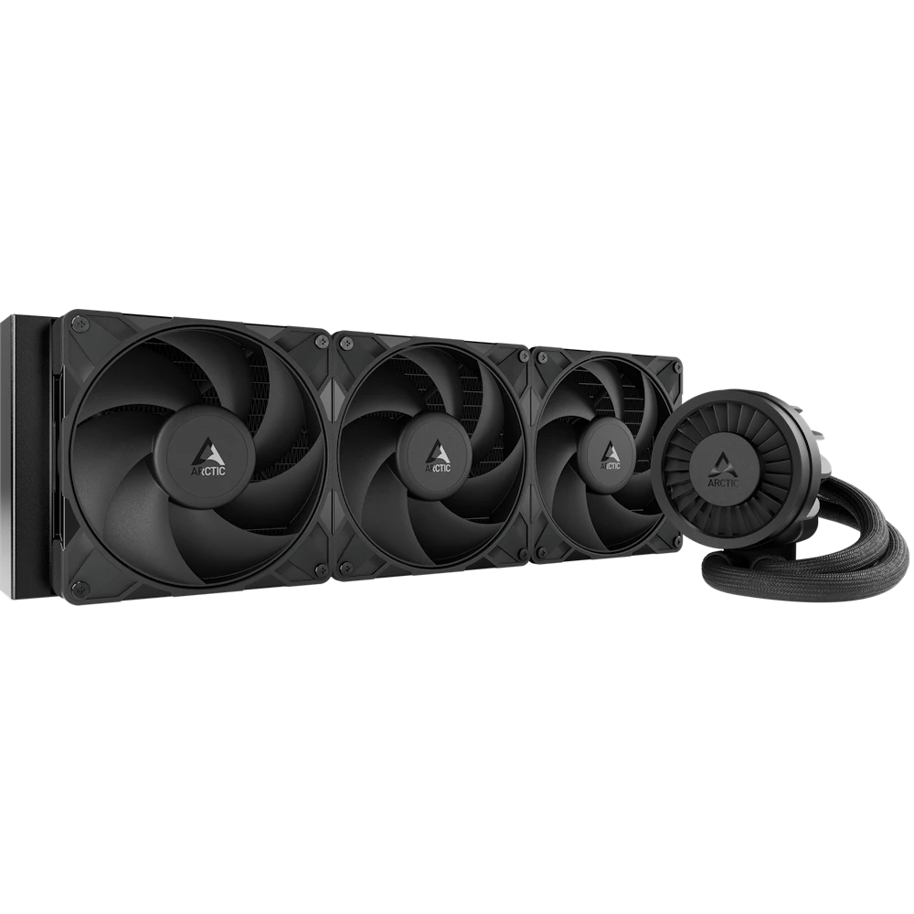 A large main feature product image of ARCTIC Liquid Freezer III Pro 420mm AIO Liquid CPU Cooler (Black)