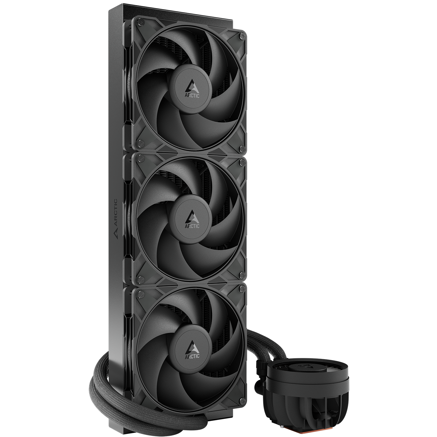 A large main feature product image of ARCTIC Liquid Freezer III Pro 420mm AIO Liquid CPU Cooler (Black)