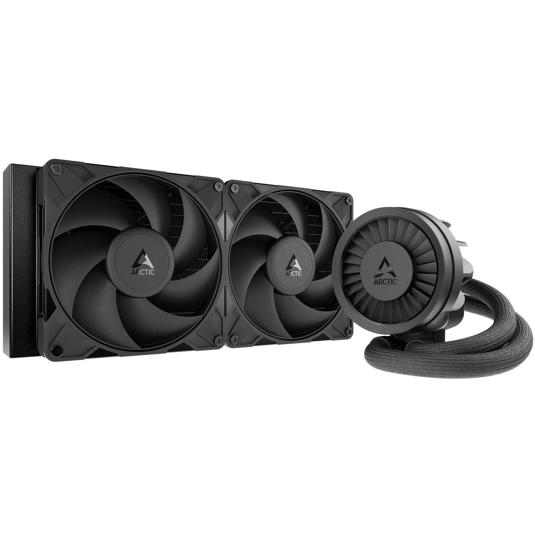 A large main feature product image of ARCTIC Liquid Freezer III Pro 280mm AIO Liquid CPU Cooler (Black)