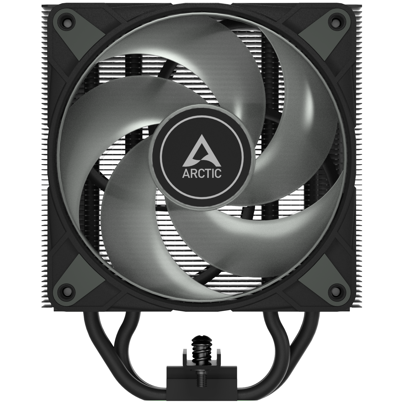 A large main feature product image of ARCTIC Freezer 36 ARGB Dual-Tower CPU Cooler (Black)