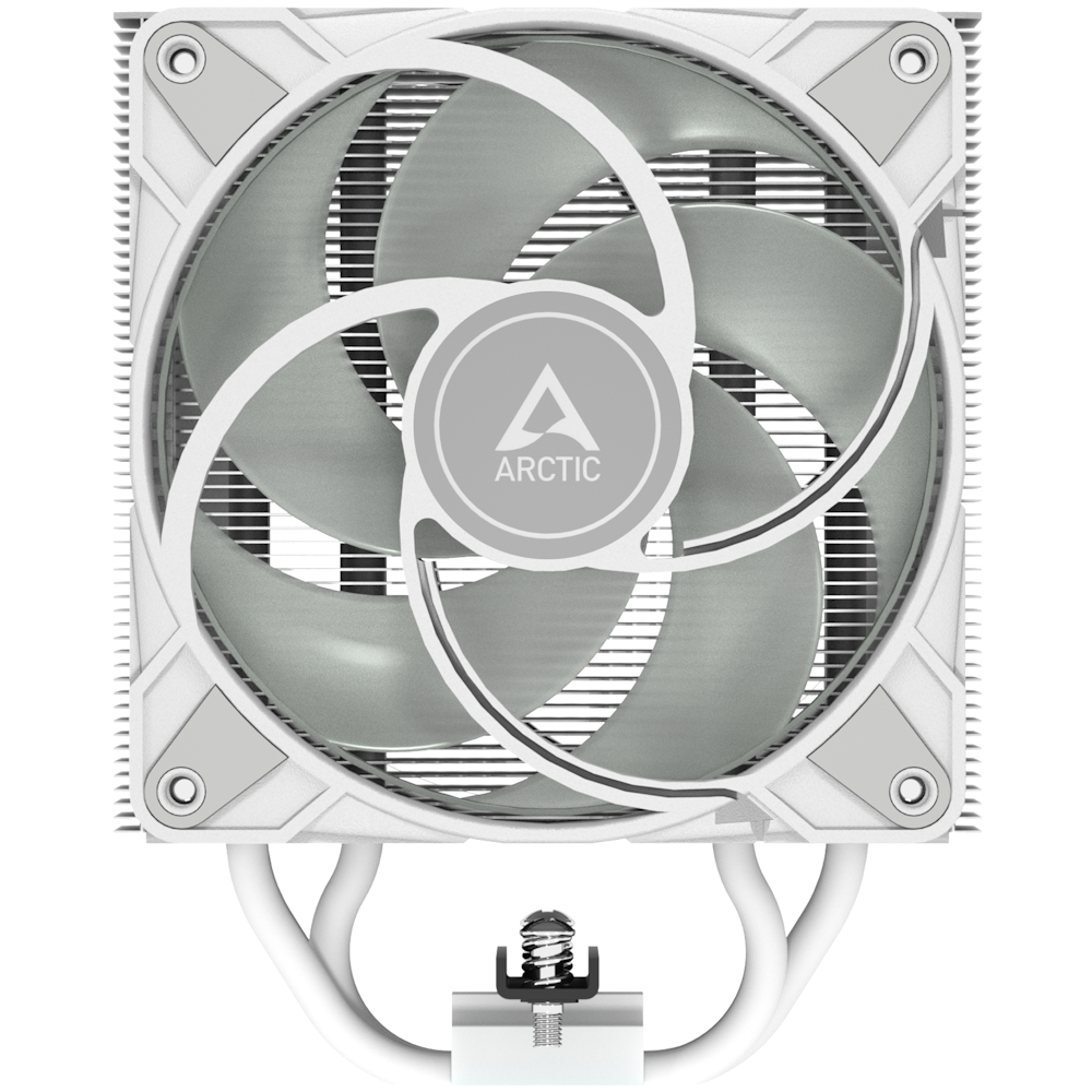 A large main feature product image of ARCTIC Freezer 36 ARGB Dual-Tower CPU Cooler (White)