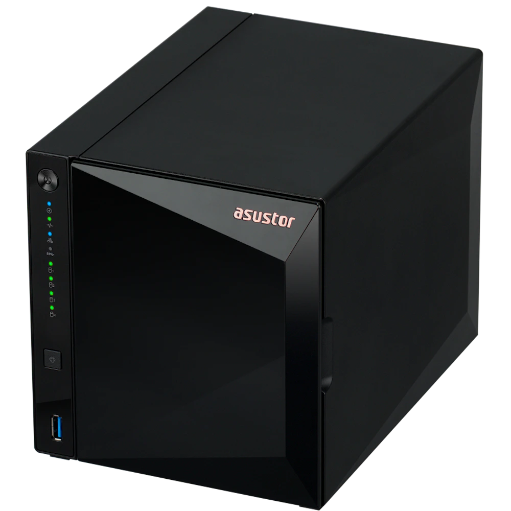 A large main feature product image of Asustor Drivestor 4 Pro Gen2 4-Bay NAS - 1.7GHz Quad-Core, 2GB RAM, 2.5GbE
