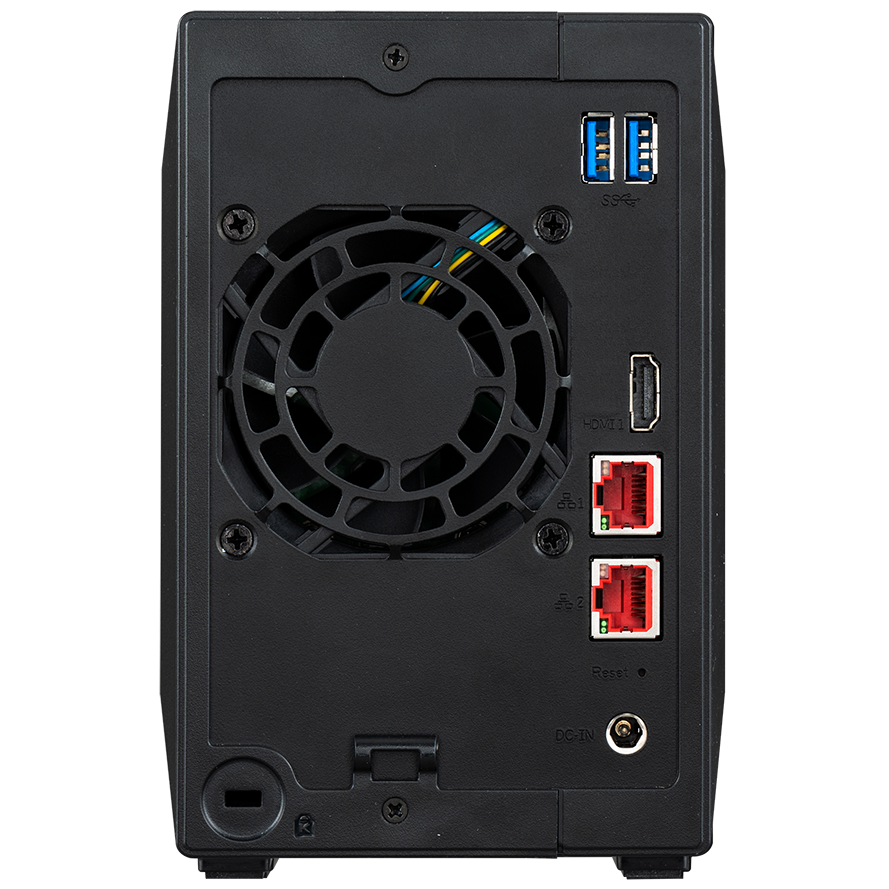 A large main feature product image of Asustor Nimbustor 2 Gen2 Tower 2-Bay NAS - 2.0GHz Quad-Core, 4GB RAM, Dual 2.5GbE