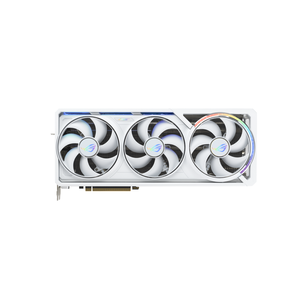 A large main feature product image of ASUS GeForce RTX 5090 ROG Astral OC 32GB GDDR7 - White